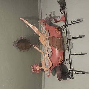 Vintage decorative Bathroom lady tube towl hook robe hook